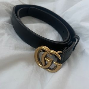 Gucci Marmont thin leather belt